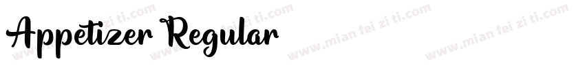 Appetizer Regular字体转换